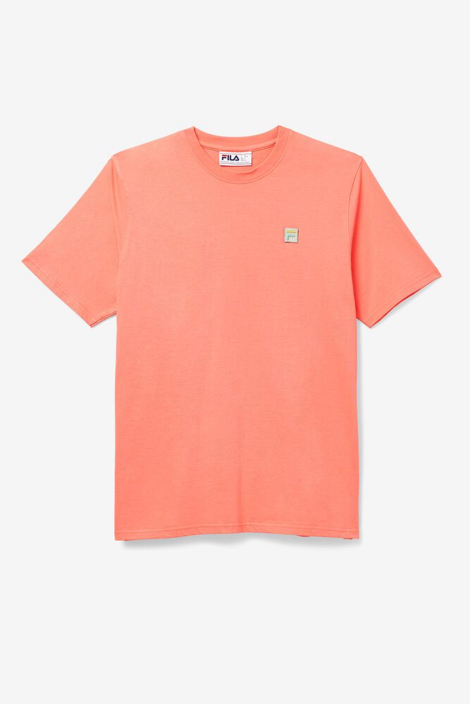 Fila Quartz Orange T-Shirt Mens - NZ 24830-MYWU